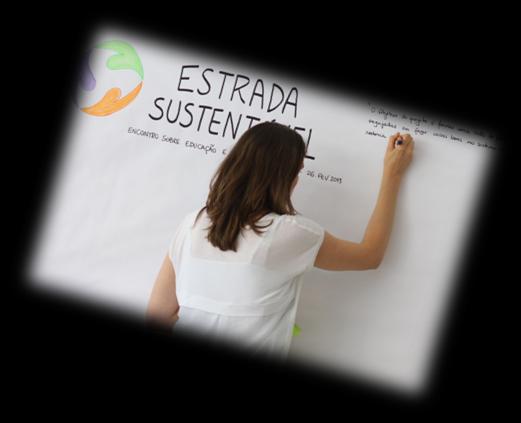 I Encontro sobre Educação e Facilitação Gráfica O encontrou contou com uma facilitação gráfica, que resultou na criação de um painel artístico, onde foram registrados, simultaneamente, os principais