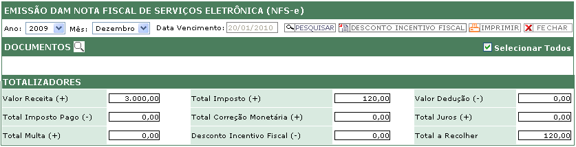 sequencial, sendo específico para cada estabelecimento do prestador de serviços. IDENTIFICAÇÃO OPCIONAL 3.