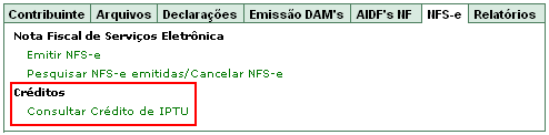 CONSULTA DOS CRÉDITOS Art. 18 Os tomadores de serviços poderão consultar, no endereço eletrônico www.curitiba.pr.gov.