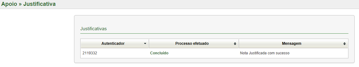 Tela 10.3-5 Solicitação com glosa É Aviso Hilum Tela 10.