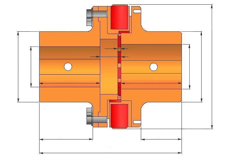 DIMENSIONAIS 7 Dimensional HDF L S S1 ød1 ød ød ød1 ød L Henflex HDF L2 L1 L3 Tamanho Momento max (Nm) Rotação max (rpm) d min max Dimensional HDF D D1 L3 L L1 L2 S S1 Parafuso J (kgm 2 ) 220 9.