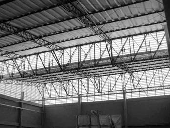 - Shed - coberturas de fábricas de grande porte permitindo melhor iluminação natural e ventilação.