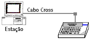 Meio Físico Existem duas maneiras de conectar o Microterminal ao PC.