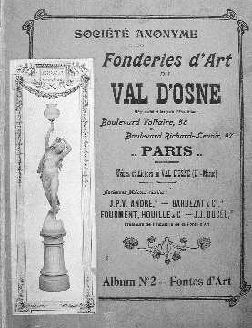 CAPÍTULO 3: CONTEXTO INTERNACIONAL A EXPANSÃO DO MOBILIÁRIO URBANO. Ilustração 59: Capa do catálogo da Fundição Val d Osne. S/D. Fonte: www.