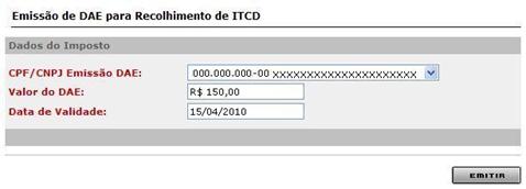 Sistema Integrado de Administração da Receita O valor do DAE e a Data de Validade