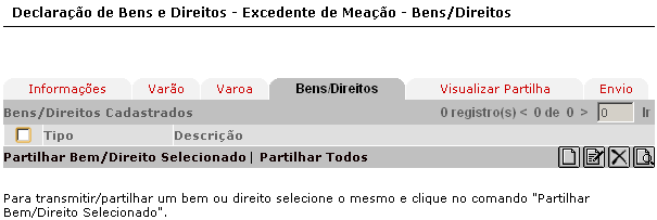 13.3 Aba Varoa Sistema Integrado de Administração da Receita Nesta aba é possível incluir e alterar os dados da Varoa.