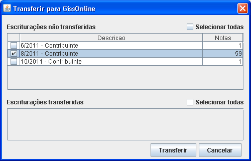 Aguarde enquanto o sistema realiza a atualização de dados para o GissOffline.