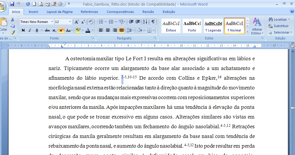 3 1 Ao selecionar um determinado número de citação, use a tecla Ctrl sobre a seleção, clique com o botão esquerdo do mouse para seguir o link e será imediatamente direcionado