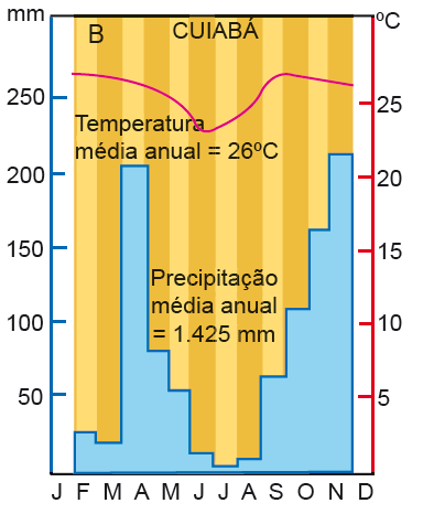 Cerrado Duas estações bem definidas: verão úmido e inverno seco