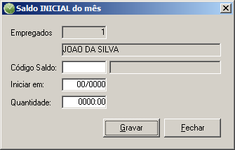 2. Caso não haja nenhum empregado cadastrado, entrará automaticamente no modo de inclusão; caso contrário clique no botão Novo, para incluir um novo empregado. 3.