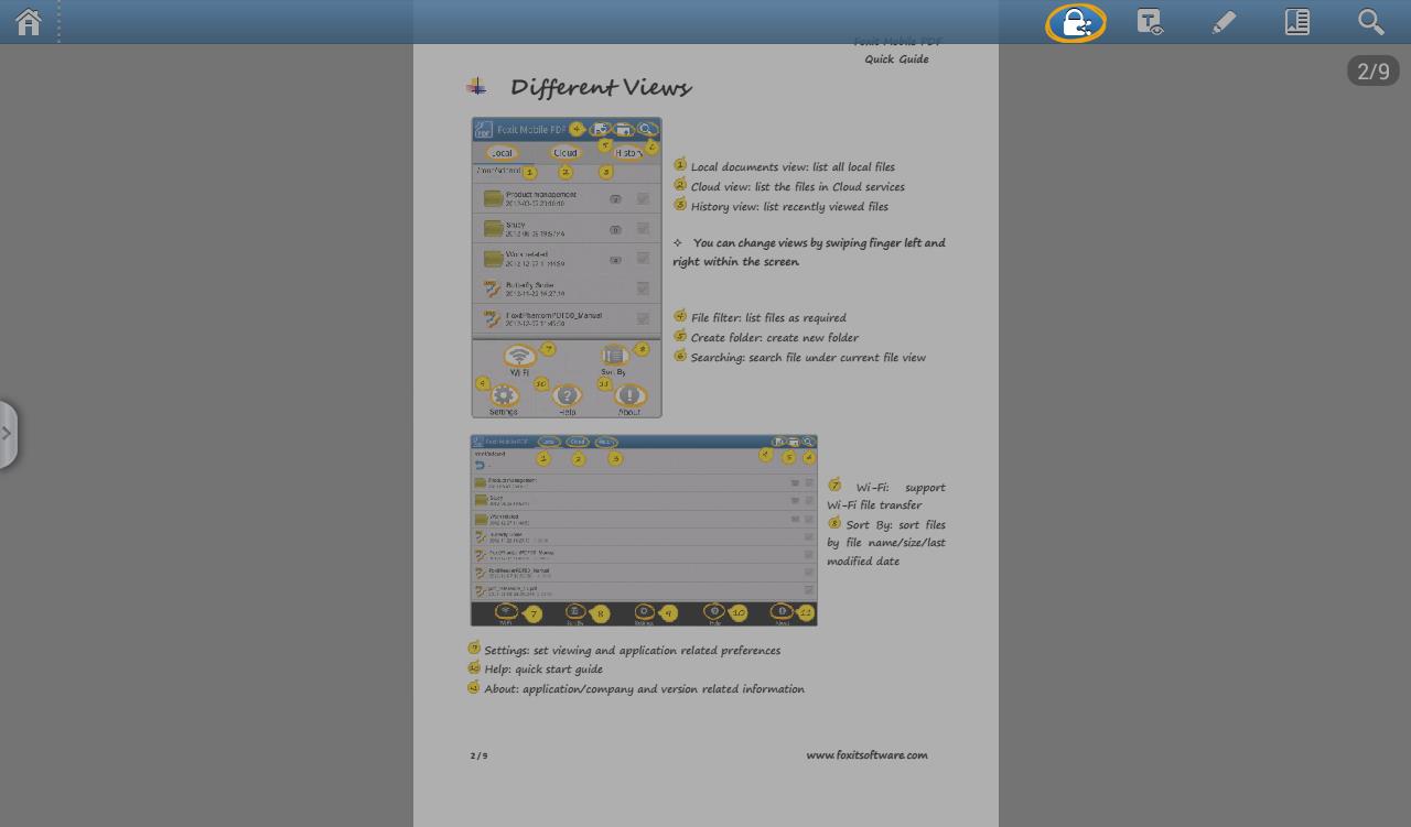 Criptografia e descriptografia RMS Foxit Mobile PDF Criptografar documentos PDF Descriptografa e exibe documentos PDF protegidos por AADRM (Microsoft Azure Active Directory Rights Management)