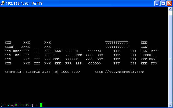 3.3. WebBox (remoto) Figura 3: Acesso SSH via Putty.