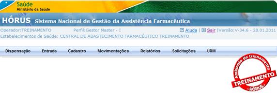 120 RELATÓRIOS Os relatórios do HÓRUS permitem que sejam analisados dados referentes à movimentação de produtos nos estabelecimentos de um município.