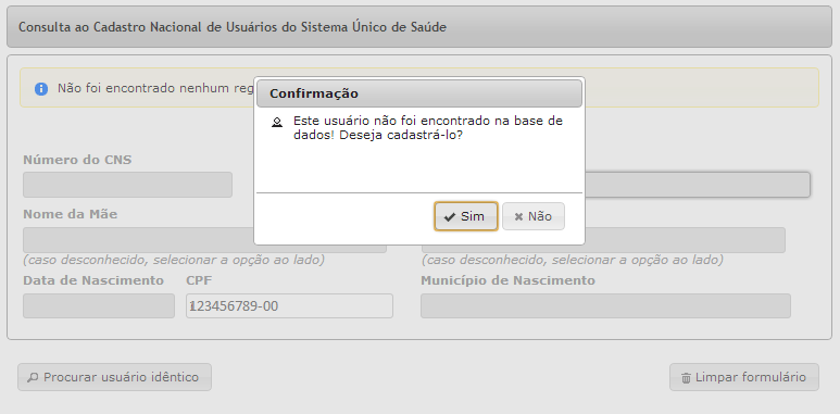 36 Agora, poderão ocorrer duas situações: ou o usuário é totalmente novo ou o usuário já possui cadastro no CADSUS WEB, mas ainda não