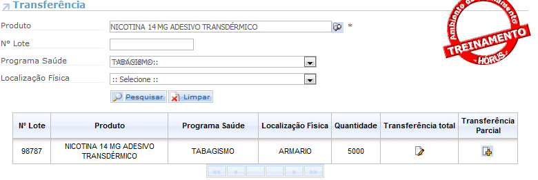 80 Transferência de Endereço Essa função deve ser utilizada para transferir os produtos para novas localizações físicas do estabelecimento. Acesse a opção Transferência de Endereço no menu Entrada.