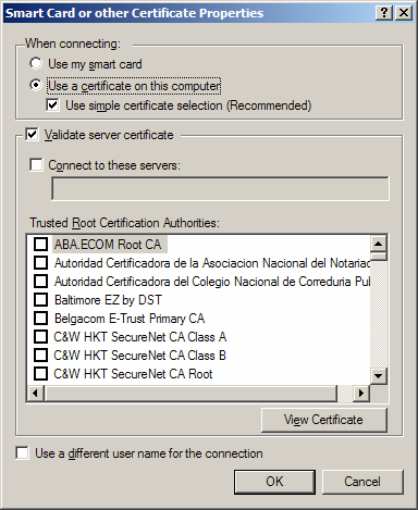 EAP TLS MD5 PEAP MS-CHAPv2 TLS EAP IKE GSS_API Kerberos PPP 802.3 802.5 802.11 Other method layer EAP layer media layer Cliente de autenticação 802.