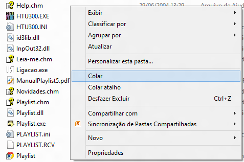 Caso o Windows exiba alguma informação, avisando sobre a substituição de algum arquivo já existente na pasta PGM do Playlist Digital, clique em SIM para substituir os arquivos.