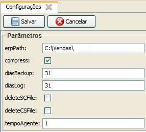 compress - diasbackup Parâmetro reposavel para definir a quantidade de dias que o backup será armazenado no servidor.