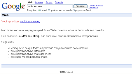 Partes do projeto de um sistema de busca O projeto