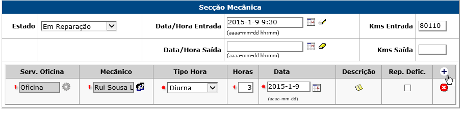 1. Selecione a obra 2. Selecione as secções 3.