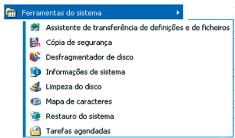 47 48 Utilitários do Sistema Conjunto de programas utilizados para verificações e correcções de eventuais erros: Desfragmentador de disco Desfragmenta os volumes para que o computador trabalhe com