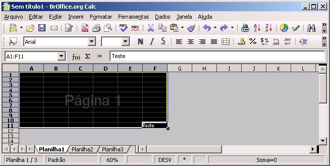 X. QUEBRA DE PÁGINA Quebra de página é o ponto em que uma página termina e outra começa. Para imprimir uma planilha maior que o papel definido, o BrOffice.