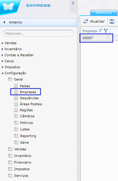 Ficha da Empresa A ficha da empresa deve ser acedida para conferir os dados criados no momento da subscrição e corrigir e/ou adicionar novos dados.