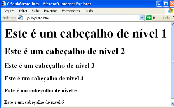 3.3 Exercício - Formatação e Cores Reproduza a página: 3.