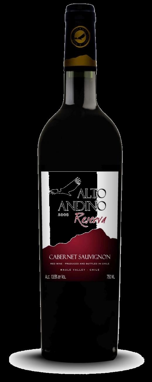 RESERVA Alto Andino Reserva Cabernet Sauvignon VARIEDADE CABERNET SAUVIGNON (100%) ORIGEM VINHAS NOTAS TÉCNICAS NOTAS DE PROVA SERVIR Maule Valley, Chile Vinhedos localizados no extremo sul do Vale