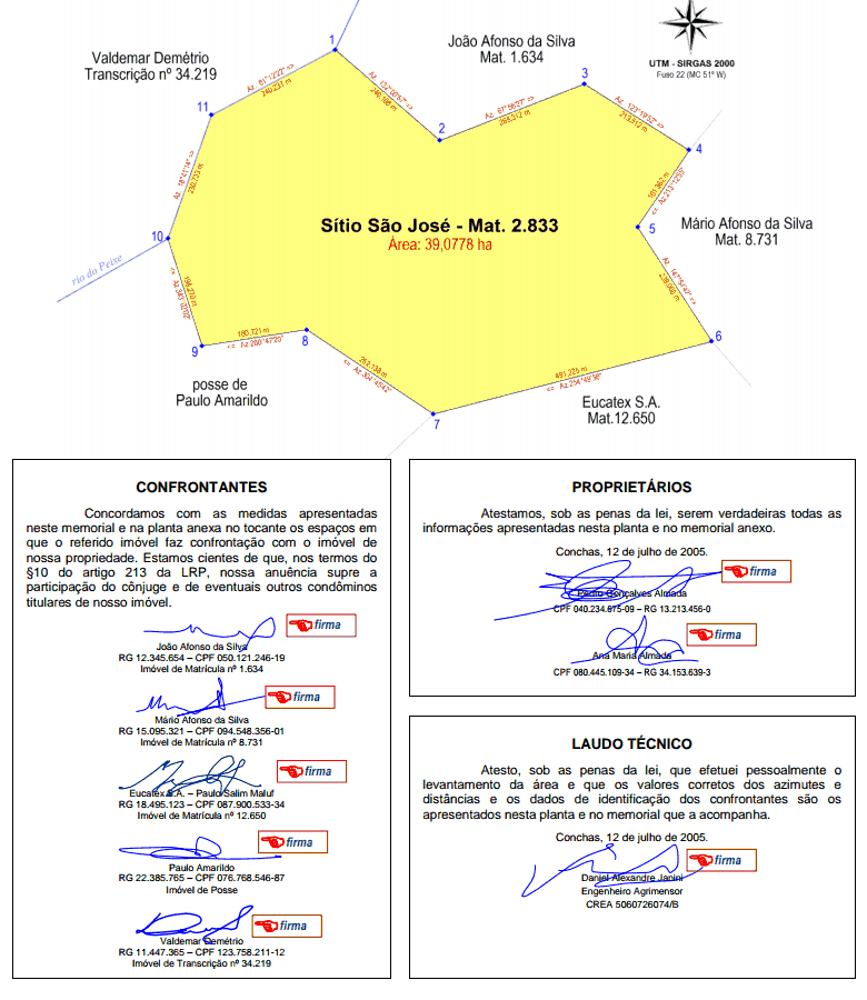 LEVANTAMENTO PLANIMÉTRICO Georreferenciamento, disponível em 26/06/2014, http://eduardoaugusto- FONTE: Pag.