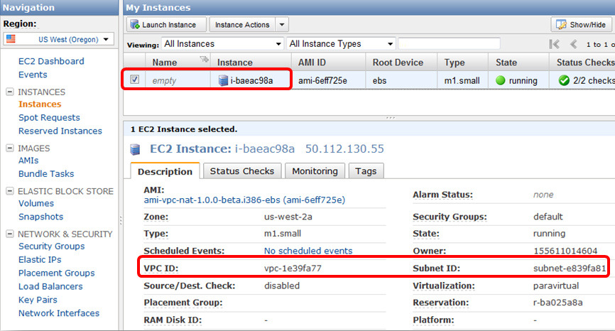 Nós recomendamos que você dê um nome tipo NAT Instance ou algo parecido para ficar mais fácil de identifica-la