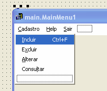 Exercício 03 Construir um programa em Delphi com um menu, cadastrando informações de clientes de um banco, conforme tela abaixo.