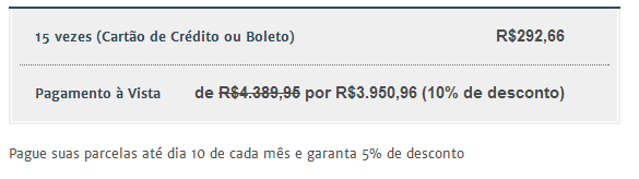 Público Alvo: Graduados em Administração, Ciências Contábeis, Ciências Econômicas, Direito, Engenharia, análise de sistemas e em demais cursos das áreas de negócios; Profissionais da área financeira