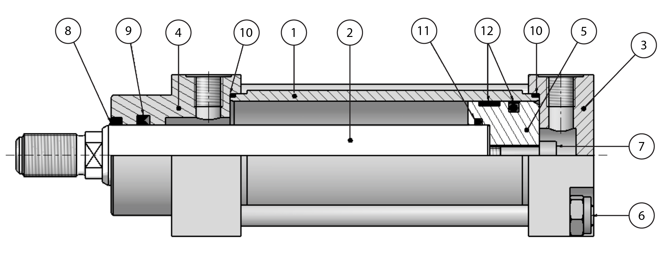 Série R1 6 Catálogo Rhino - Linha Hidráulica Características Gerais Pressão de trabalho: 200 bar Pressão de teste: 300 bar Fluido: Óleo mineral Temperatura: -20 a +80º C NBR (N) até +160º C Viton (V)