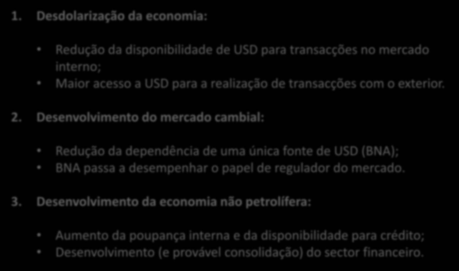 Impacto do NRCSP Síntese dos impactos na economia 1.