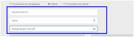 Definir Perfil de Usuários Nesse campo você deve escolher o perfil desejado para o novo usuário. A cada perfil correspondem permissões e autorizações diferentes.