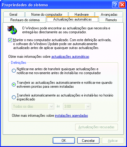 1.2 Actualizações Periodicamente a Microsoft lança actualizações ao Internet Explorer.