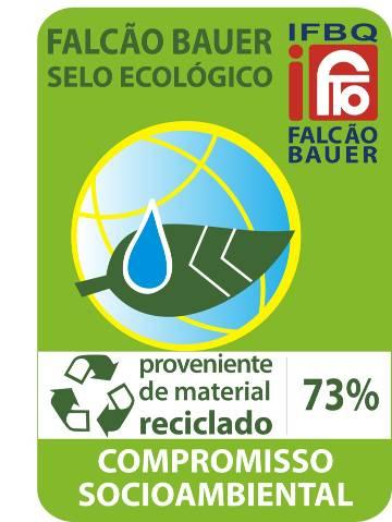 Selo Ecológico Falcão Bauer Selo ecológico que evidencia e comprova a sustentabilidade dos aços produzidos pela ArcelorMittal Importante diferencial para os consumidores e para o mercado da