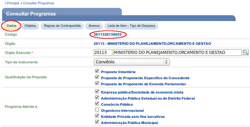 Figura 42 O sistema exibirá a aba