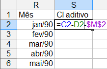 Análise de Séries Temporais usando o Microsoft Excel 2007 17 4. Obtenção das componentes cíclicas e irregulares Estas duas componentes são geralmente analisadas em conjunto.
