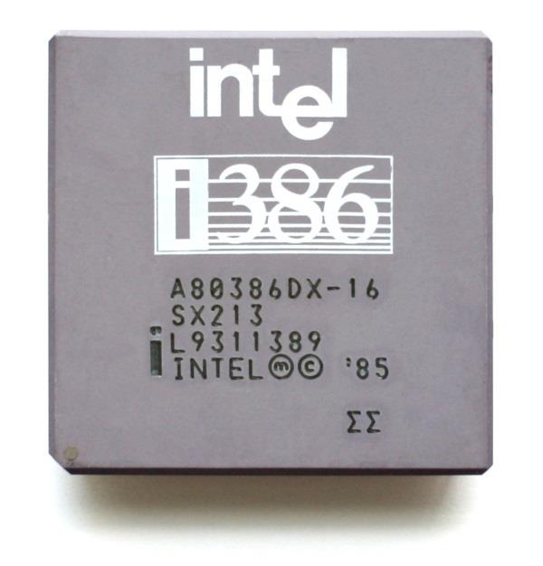 1985 Intel 386 Também em 1985, a Intel lança o sucessor do processador 80286.