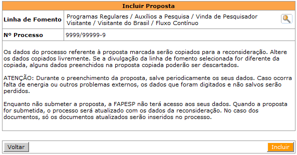 recuperá-las. A tela a seguir mostra uma proposta (#2) denegada e a sua respectiva (mesmo número de processo) reconsideração (#1) na situação Devolvido.