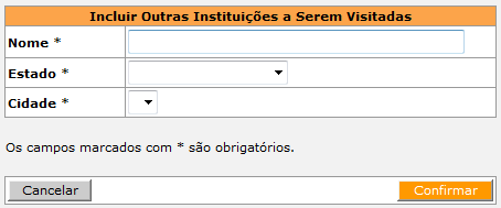 Clique no sinal ao lado da Grande-Área/Área desejada, selecione ( ) a Subárea de Conhecimento mais adequada ao seu projeto e clique em.