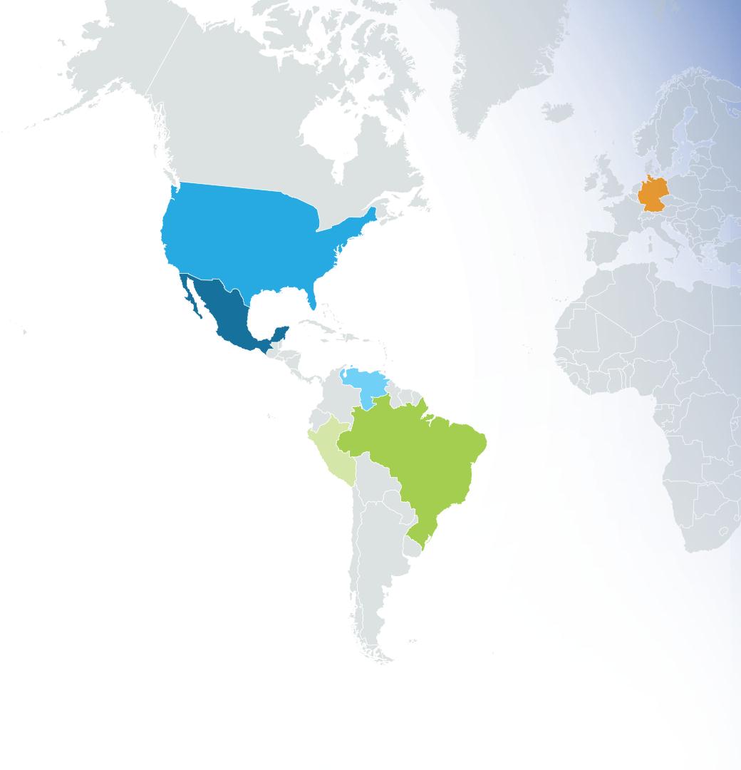 PRESENÇA INDUSTRIAL 36 unidades industriais no mundo EUA (KT/ANO) PP: 1.