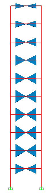 DIMENSIONAMENTO DAS PAREDES Vigas de acoplamento (0,3 m x 0,8 m) As vigas de acoplamento apresentam uma relação l/h = 4/0,8 = 5 > 3, pelo que neste caso verifica-se que o modo de rotura por flexão é