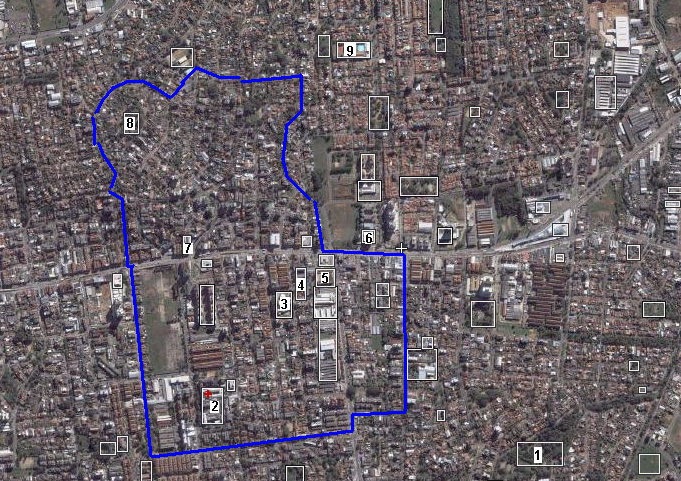 POA08 CRISTO REDENTOR - Informações NOTA: 1 Parque 20 de Maio; 2 Hospital Conceição; 3 Colégio Dom Diogo de Souza; 4 Faculdade São