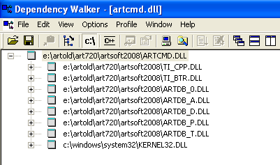 ANEXO 1 - Parametrização do ArtCMD O ArtCDM deve ser copiado para uma directoria do disco (ex: D:\ArtCMD), com os seguintes ficheiros (estes ficheiros estão presentes na directoria de instalação do