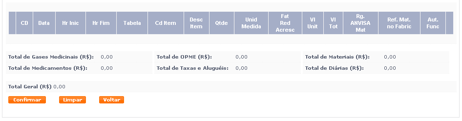 9. GUIA DE OUTRAS DESPESAS - SADT/ INTERNAÇÃO Manual Serviços Médicos / Contas Médicas Para preenchimento dos procedimentos referentes a Outras Despesas (Material, Medicamentos, Gases Medicinais,