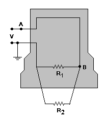b) O circuito equivalente será: GREGOR MENDEL & GRANDES MESTRES REVISÃO ª FASE BAHIANA Note que a resistência equivalente do circuito é R 1 em paralelo com R.