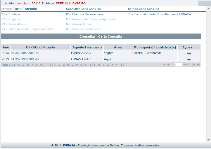 seguinte tela: 4º Passo - Clique em Acessar